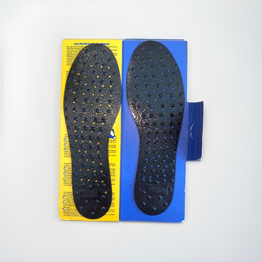 Nikken Magsteps Magnetic Shoe Inserts Size Medium 7-11 Insoles #2001 NEW Vintage